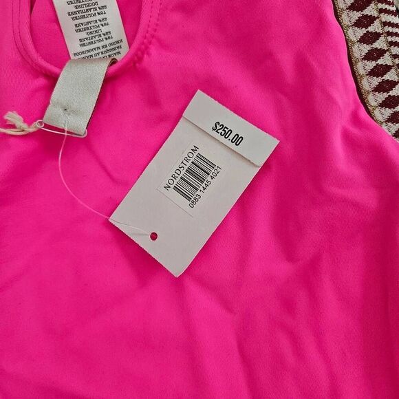 Lemlem Lena Nageur One Piece Swimsuit Size XS in Bright Pink - Picture 3 of 7